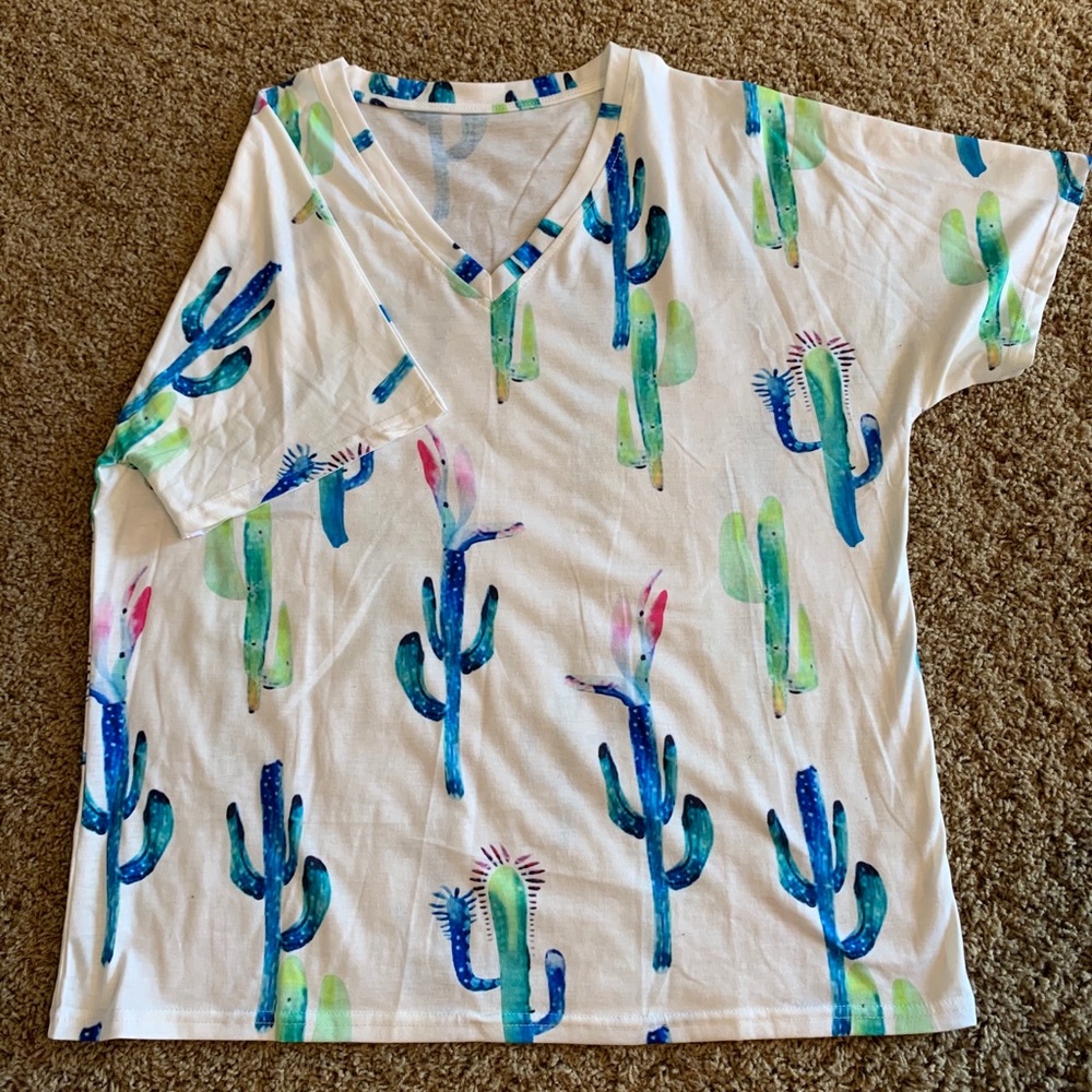 Bright cactus tee